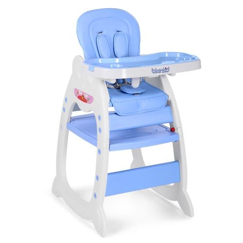 Детский стульчик для кормления Bambi M 3612-12 трансформер (голубой)