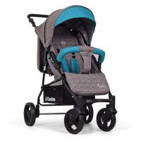 купить Детская прогулочная коляска-книжка El Camino ME 1012L MY WAY Ash Turquoise материал лен (серо-бирюзовая)