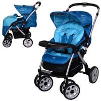 купить Коляска детская G328-12 книжка чехол на ножки (голубая)
