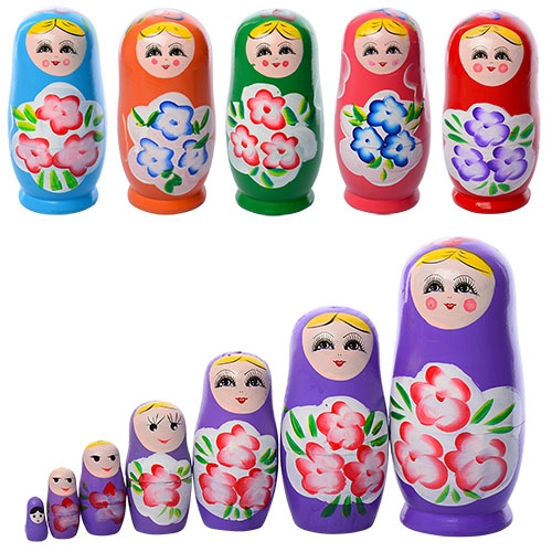 Деревянная игрушка Матрешка MD 1110