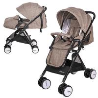 купить Коляска детская A8-KHAKI прогулочная книжка (бежевый)