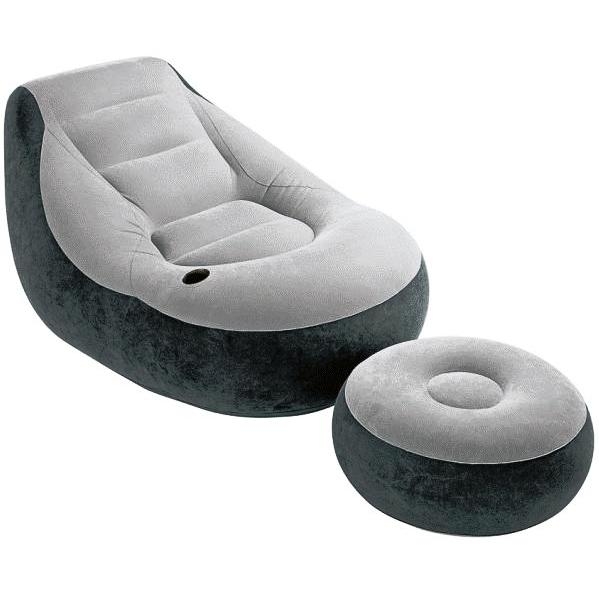 Надувное кресло велюр Intex 68564