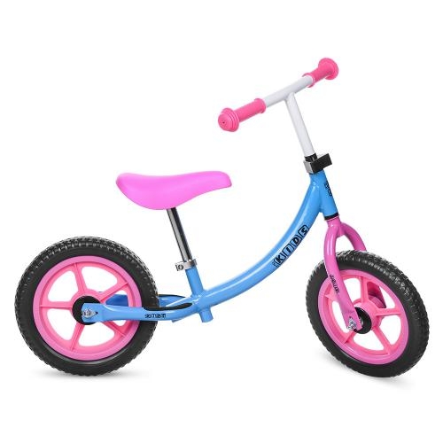Детский беговел 12 дюймов PROFI KIDS M 3437-1 колеса EVA (голубой)