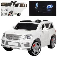 купить Электромобиль для детей джип Mercedes M 3121 EBLR-1 амортизаторы (белый)