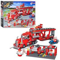 купить Конструктор для детей BANBAO 8762 трейлер транспорт СТО (660 деталей)