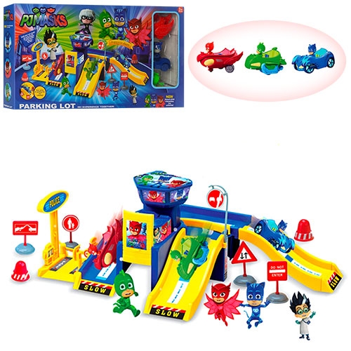 Игровой гараж для детей PJMasks ZY-715A двухэтажный с машинками
