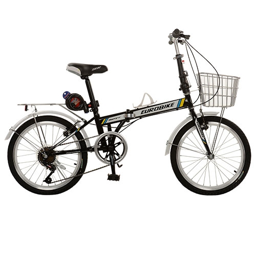 Велосипед 20 дюймов Shimano E20F-4 стальная рама (черный)