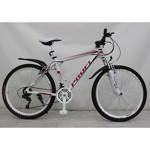 Спортивный велосипед 26 дюймов Profi ELITE 26.5 (бело-розовый)
