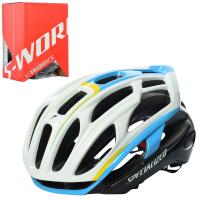 купить Защитный шлем для взрослых S-WORKS AS180072-1 размер M 30 отверстий (бело-голубой)