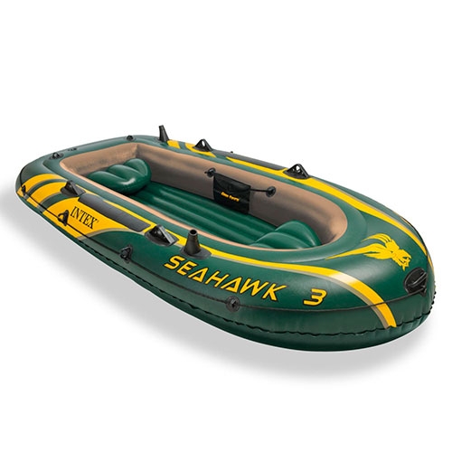 Надувная лодка Intex SEA HAWK 68380 весла и насос (295-137-43см)