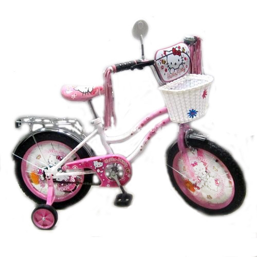 Двухколесный велосипед 16” Hello Kitty со съемными боковыми колесами