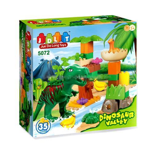 Детский игровой конструктор 5072 JDLT , Динозавры, (35 деталей)