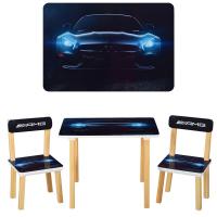 купить Детский столик со стульчиками 501-46 Mercedes AMG деревянный