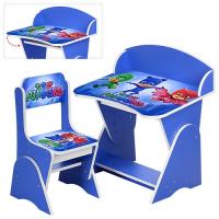 купить Детская регулируемая парта ML-315-22-3 PJ Masks (синяя)