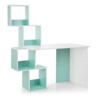 купить Детская деревянная парта M 3854-15 с надстройкой (бело-мятная)