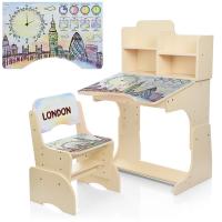 купить Парта Bambi B 2071-37-1 с полочками (венге светлое Лондон)