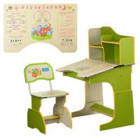 купить Парта для детей Bambi HB 2071-07-7 ростишка со стульчиком (салатовая)