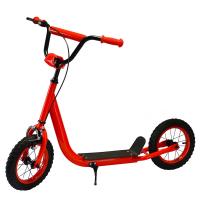 купить Самокат для подростков двухколесный SR 2-046-R с ручным тормозом (красный)
