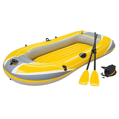 Надувная лодка с веслами и насосом Bestway 61083 Hydro-Force Raft (228-121см)