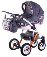 купить Коляска 2 в 1 Adamex Aspena World Collection city grey 620127