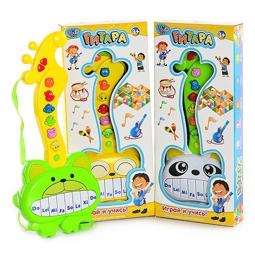 Детская гитара PlaySmart 7304 ABC музыкальная