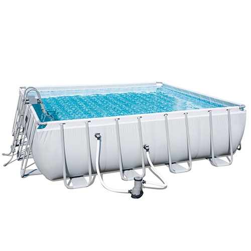 Бассейн каркасный с аксессуарами Bestway 56626 (488-488-122 см)