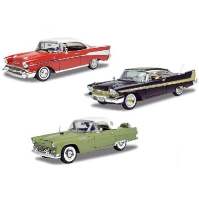 Машинка 73100 H (Ford Thunderbird, 1957 Chevy Bel Air,1958 Plymouth Fury)