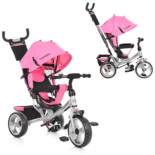 Колясочный велосипед TurboTrike M 3113-10 (нежно-розовый)