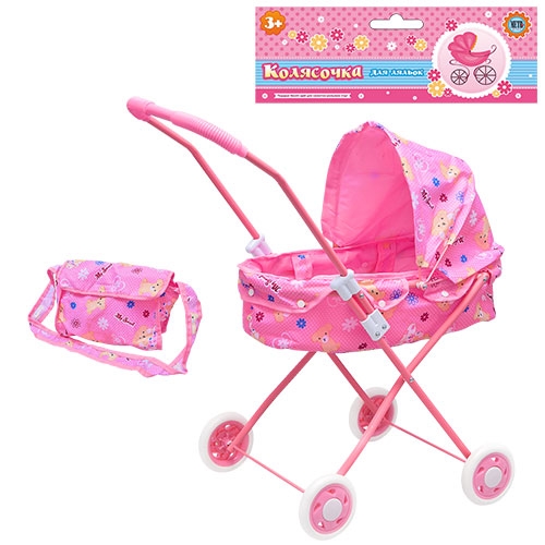 Коляска для куклы классическая M 0595 U/R сумочка