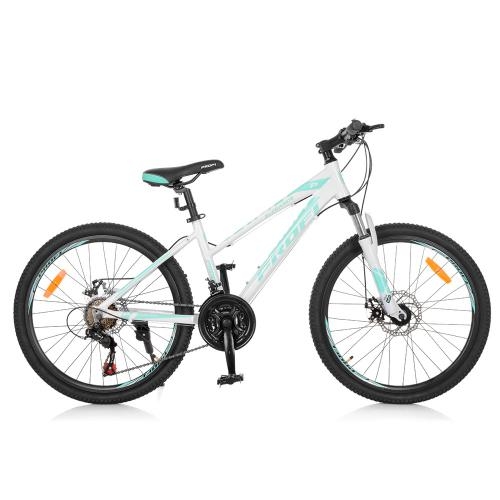 Спортивный велосипед 24 дюйма Profi G24ELEGANCE A24.3 (бело-голубой)
