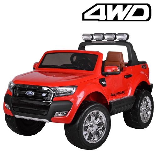 Детский полноприводный джип Ford M 3573EBLR-3 кожаное сиденье (красный)