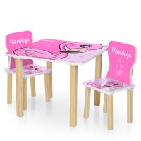 купить Детский деревянный столик 506-70-2 Фламинго со стульчиками