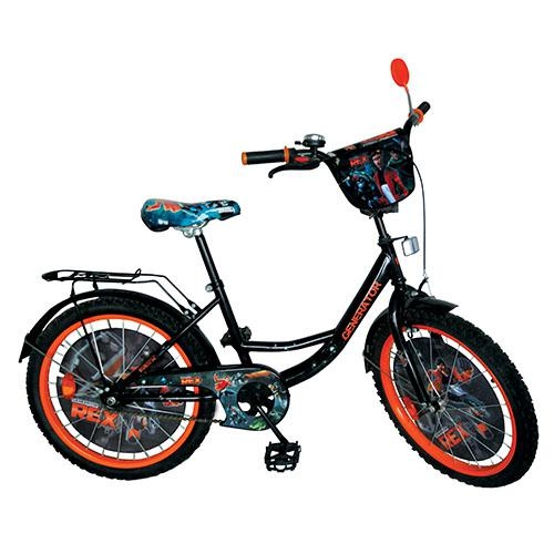 Двухколесный детский велосипед 20" GR 0005 Generator Rex (черный с оранжевым)