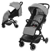 купить Прогулочная коляска для детей M 3549-11 книжка (серая)