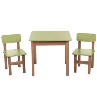 купить Деревянный столик со стульчиками F091 (салатовый)