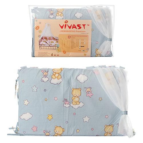 Защита для кроватки Vivast М V-612-19-1 (4 предмета)