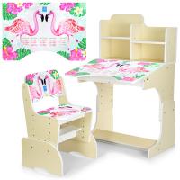 купить Детская парта-растишка Bambi B 2071-41-2 Фламинго со стульчиком (венге)
