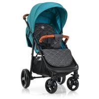 купить Коляска детская El Camino ME 1024L X4 Sea Green прогулочная книжка с чехлом (зеленая)