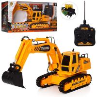 купить Игрушечный экскаватор на радиоуправлении 8633 звук и подвижный ковш (40 см)