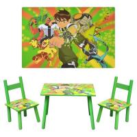 купить Деревянный столик D 11553 и два стульчика Бен 10