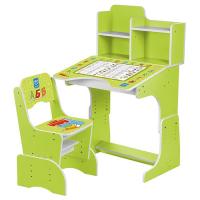 купить Парта Bambi B 2071-5 с полочками (салатовый, прописи)
