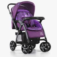 купить Коляска прогулочная детская El Camino ME 1007-9 TORNADO книжка с перекидной ручкой (фиолетовая)