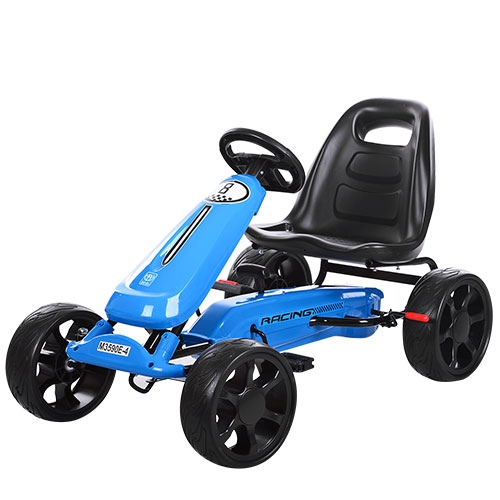 Детский педальный карт BAMBI M 3590E-4 железный колеса EVA (синий)