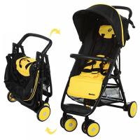 купить Коляска детская MOTION M 3295-6 прогулочная с глубокой крышей (желто-черный)