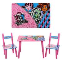 купить Детский столик со стульчиками M 2328 Monster High