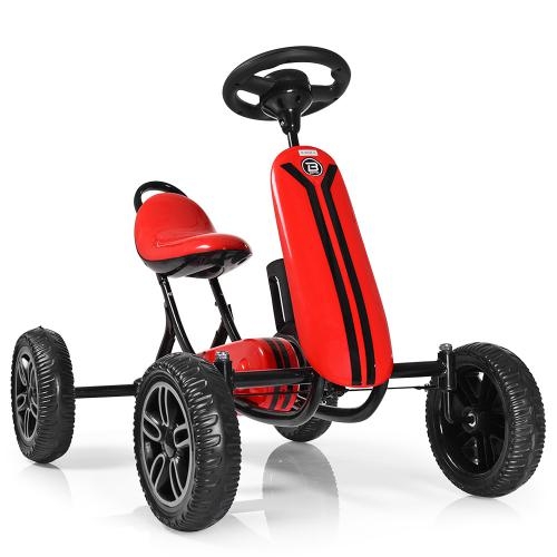 Железный педальный карт Bambi M 3622E-3 колеса EVA подстаканник (красный)