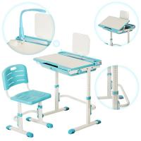 купить Парта для детей Bambi M 3111-4 регулируемая с подставкой (голубая)