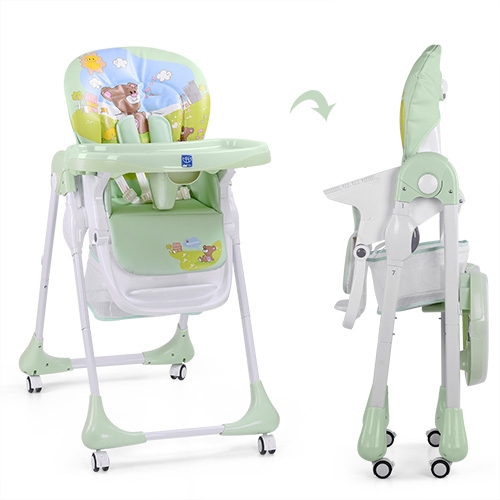 Детский стульчик для кормления M 3234-4 BAMBI (зеленый)