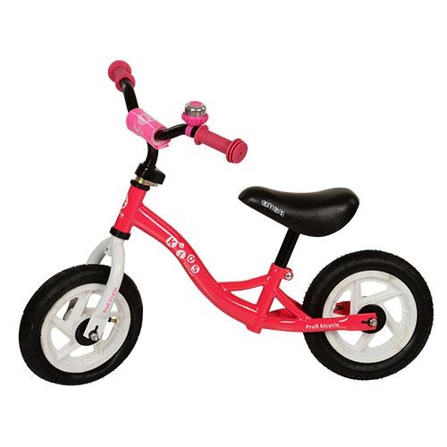 Детский беговел ProfiKids 10 дюймов M 3127-1A резиновые колеса (розовый)