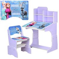 купить Детская регулируемая парта W 2071-69-4 Frozen со стульчиком (фиолетовая)